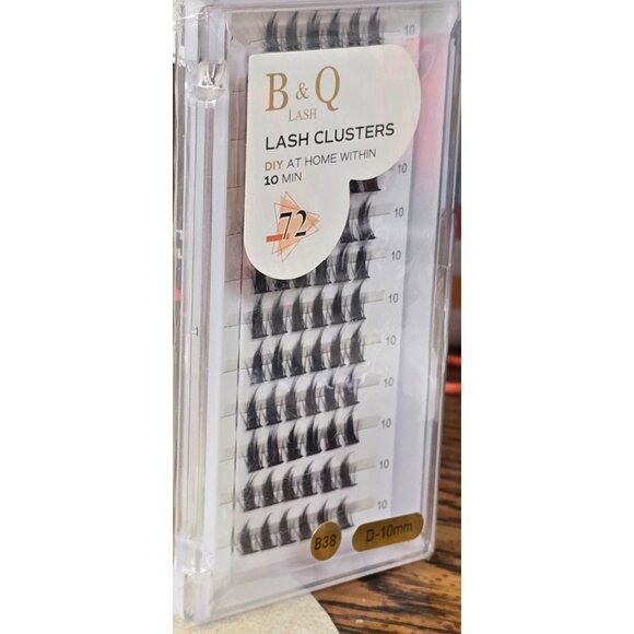 Lash Clusters 72 Pack D Curl B38 10mm DIY - Picture 4 of 5